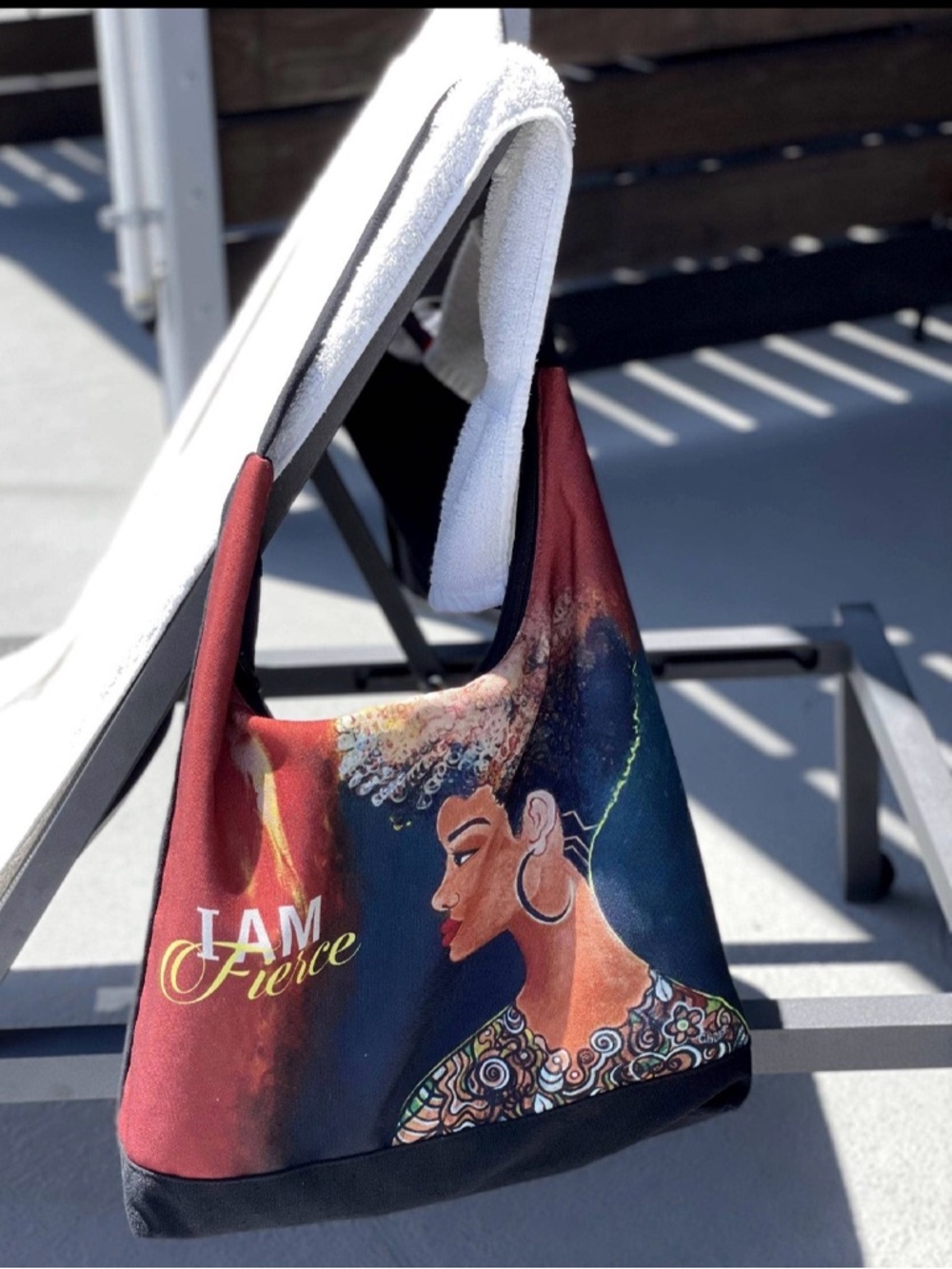 I AM Fierce Art Tote Bag - Multicolor